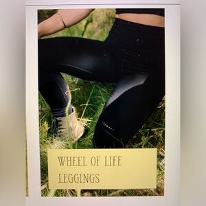 Purusha People Wheel of Life black leggings
